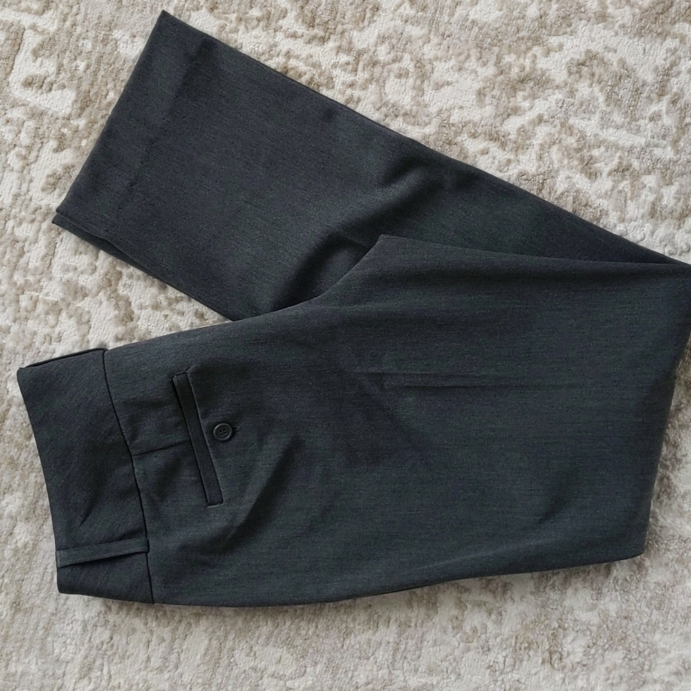 Express Editor Heathered Viscose Blend Trouser Pa… - image 1